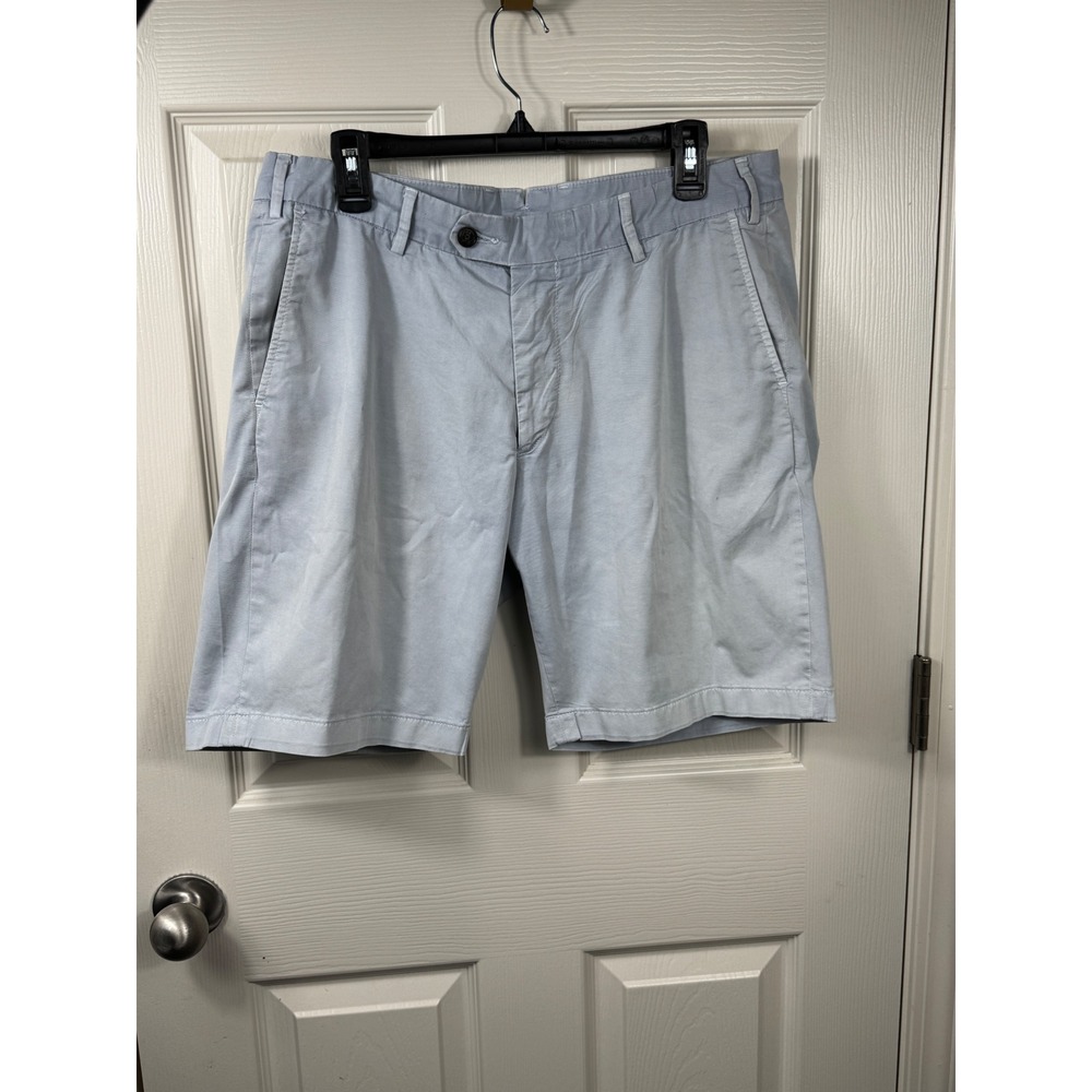 Peter Millar Collection Mens Light‎ Blue Chino Shorts Size 34 Beach Resort Wear
